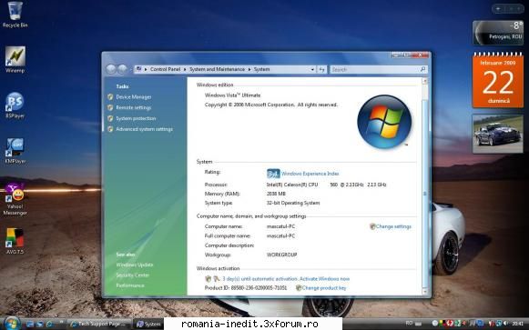 vista salut baieti, problema instalat vista laptop imi arata activez zile cum fac mai  