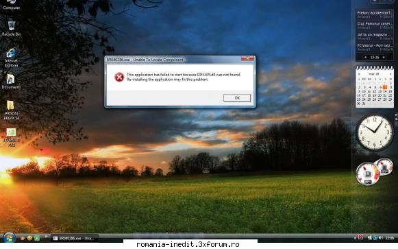 vista startup cand calc. care vista imi apare mereu aceasta eroare dat google dar  lamurit cum