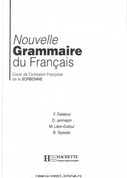 [b] cursuri dictionare hachette nouvelle grammaire francais (format pdf)cea mai buna cea mai