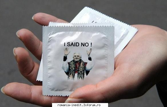 pope condoms real...