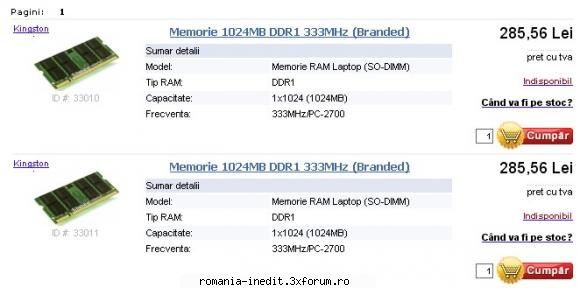 adaugare memorie rami notebook cam asa ceva iti trebuie, adica so-dimm ddr pc2700: