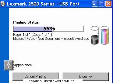 probleme lexmark 2500 lexmark 2500, doua zile cand dau imprim ceva, reinstalat imprimanra trei ori,