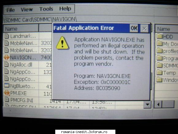 navigon salut toti cei care vor citi ,si nevoie ajutor eventual link .am incercat instalez navigon