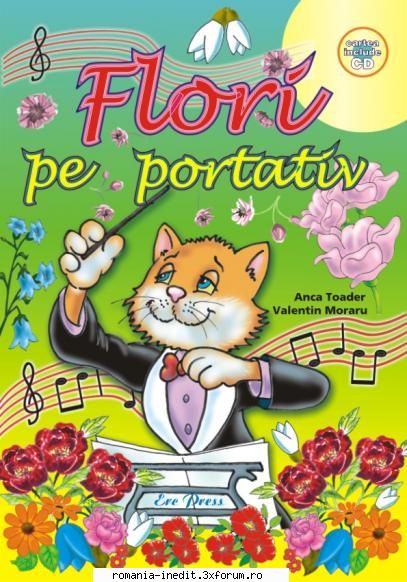 muzica romaneasca pentru copii flori portativ