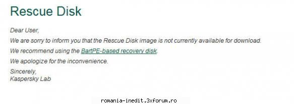 [tut] kaspersky rescue disk ultima solutie foarte util tutorialul dar din pacate optiunea prezentata