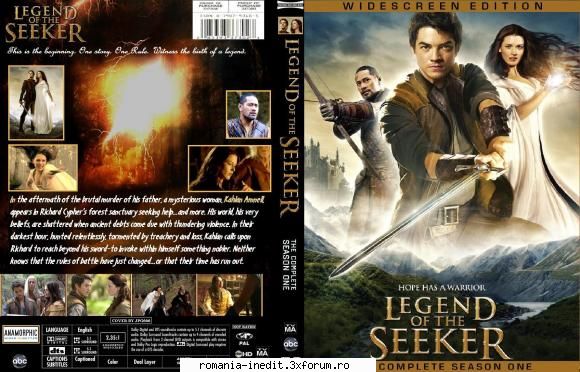 legend the season complet +subrom legend the seeker- season size: 7.51 one premiered november 2008