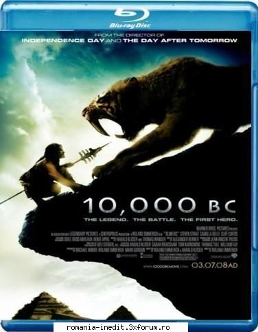 10,000 BC 2008 DvDrip .x264 - 10,000 BC 2008 Tanarul vanator de mamuti D'Leh - Filme - Movies