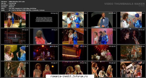 ABBA live shows - ABBA Waterloo 1974 - Spectacole straine - International performances