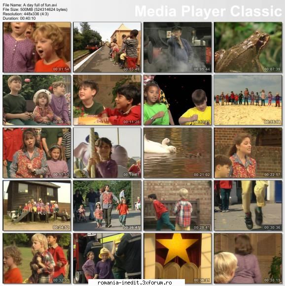 A day full of fun (DVDrip) - Cintece pt copii in engleza. LINK-URI NOI - Cantece pentru copii - Songs for kids