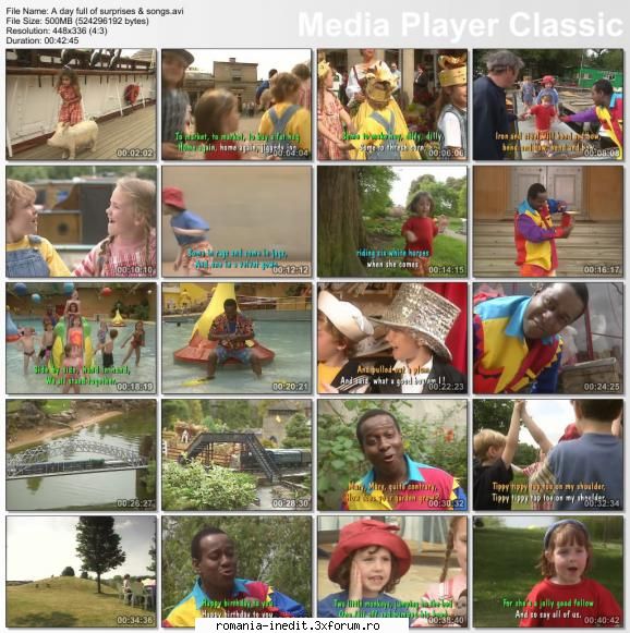 A day full of surprises & songs (DVDrip) - Cintecele pt copii in - Cantece pentru copii - Songs for kids