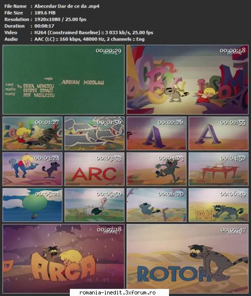 Abecedar - Abecedar Dar de ce da - Filme pentru copii - Movies for kids