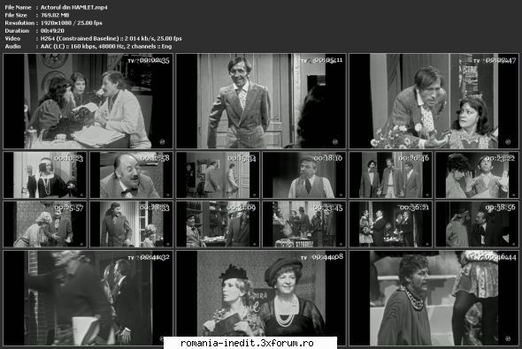 Actorul din Hamlet(TVR) - sasadoru - Teatru rom�nesc - Romanian Theater