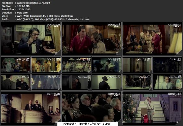 Actorul si salbaticii (1974) - sasadoru - Filme rom�nesti - Romanian Movies