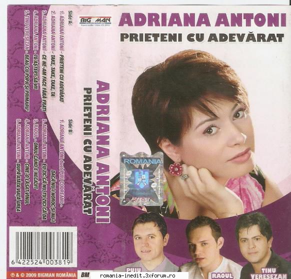 Adriana Antoni - Prieteni Cu Adevarat - Download: Tracklist 01.Ad - Muzica populara romaneasca - Romanian folk