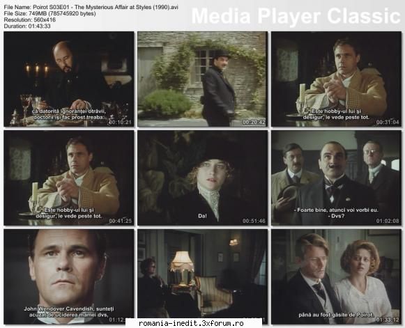 "Agatha Christie: Poirot" - 45 movies - romanian subtitle included - Sezon 3 Episod 1: "Agatha - TV Shows