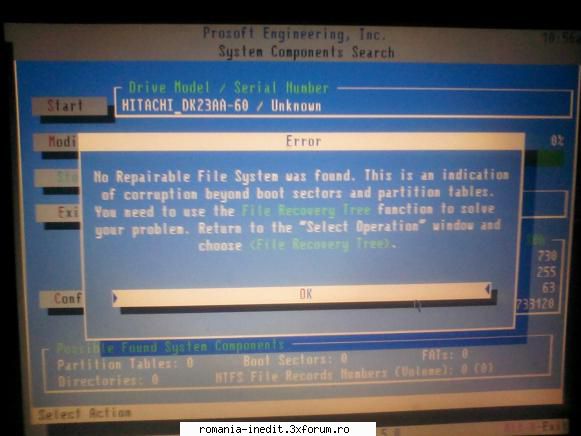 Ajutor instalare windows98 - iar dupa o scanare cu hirens boot cd imi apare - Tech Support