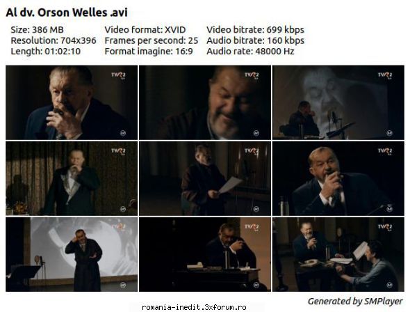 Al dv Orson Welles (2015) (Teatru TV) - Repostare !! Al dumneavoastră - Teatru rom�nesc - Romanian Theater