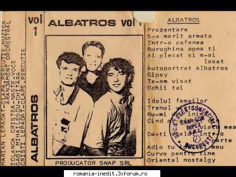 Albatros (discografie) - 1991 - Albatros - vol. 1 01. Prezentare - Albume MP3 romanesti - Romanian MP3 albums