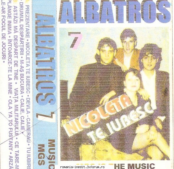 Albatros (discografie) - 1995 - Albatros - vol. 7 - Nicoleta, te - Albume MP3 romanesti - Romanian MP3 albums
