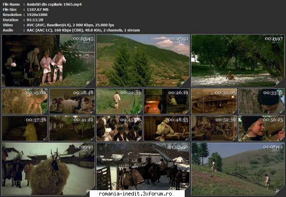 Amintiri din copilarie (1964) - sasadoru - Filme rom�nesti - Romanian Movies