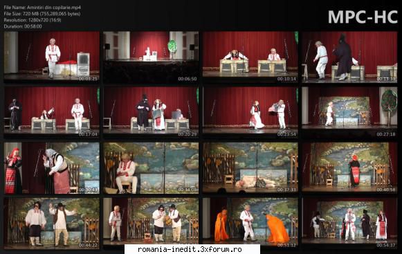 Amintiri din copilarie(Teatrul Municipal �Maior Gheorghe Pastia� ) - bgl23 - Teatru rom�nesc - Romanian Theater