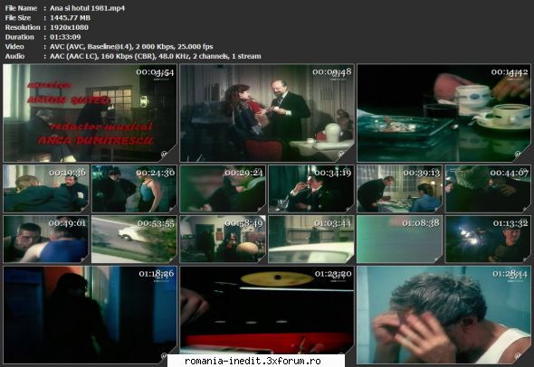 Ana si hotul (1981) - tvrip si hotul 1981.mp4 Mod edit: File expirate - Filme rom�nesti - Romanian Movies