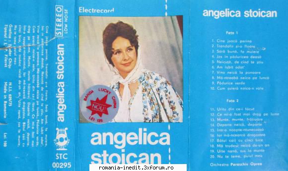 Angelica Stoican STC 00295 - Angelica Stoican STC 00295 .flac - Muzica populara romaneasca - Romanian folk