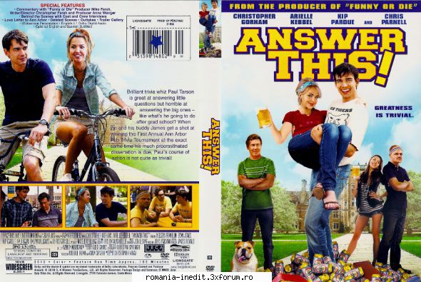 Answer This! (2010) - Answer This! (2011) Un strălucit jucator de - Filme - Movies
