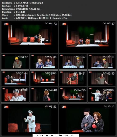 Arta Adulterului (Teatrul de Artă Deva)( 2015) - O poveste nebun - Teatru rom�nesc - Romanian Theater