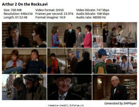 Arthur 2 On the Rocks (1988) - Arthur 2 On the Rocks (1988) DVDRip / MP4 - Filme clasice - Old Movies
