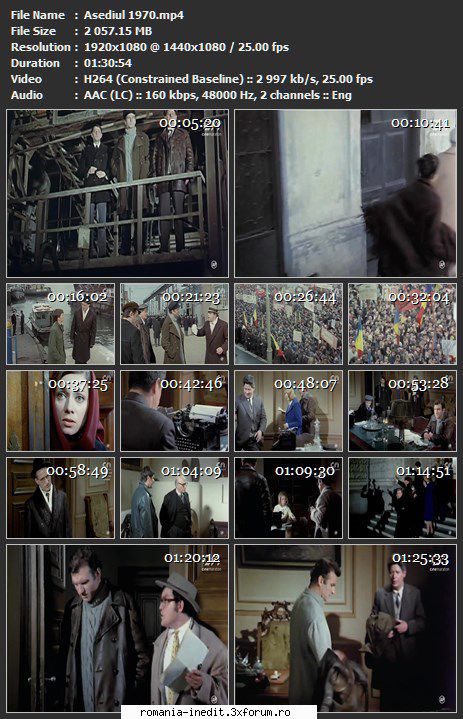 Asediul (1970) - sasadoru - Filme rom�nesti - Romanian Movies