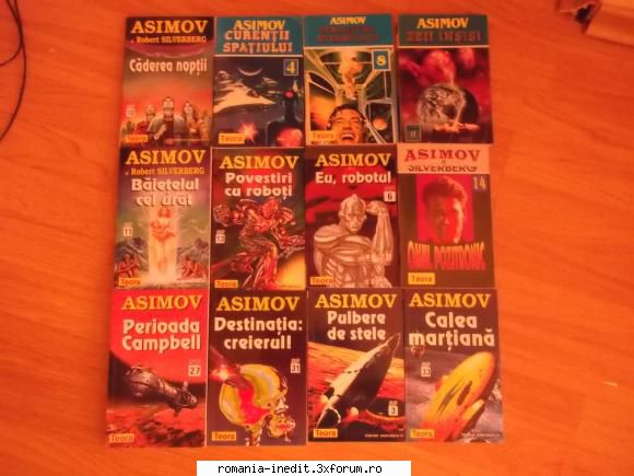 Asimov -Seria ROBOTII / IMPERIUL / FUNDATIA / A DOUA FUNDATIE /CARTILE - slashback - Talcioc - Rag fair