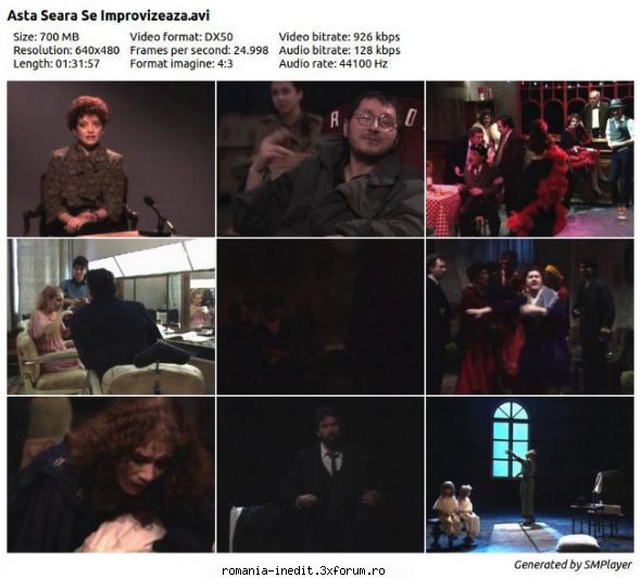 Asta seara se improvizeaza (1984) (Teatru) - Repostare !! Asta seara se - Teatru rom�nesc - Romanian Theater