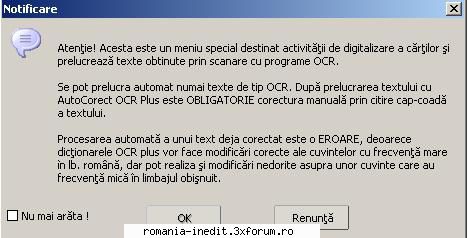 AutoCorect versiune pentru Romania-Inedit - ciuperca_cosmin - Totul despre cărți - About e-books