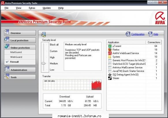 Avira Internet Security si ... STEAM - ti-am atasat un print screen sa vezi unde - Tech Support