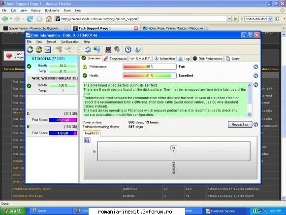BSOD la XP - asta-mi zice Hard disk sentinel - Tech Support