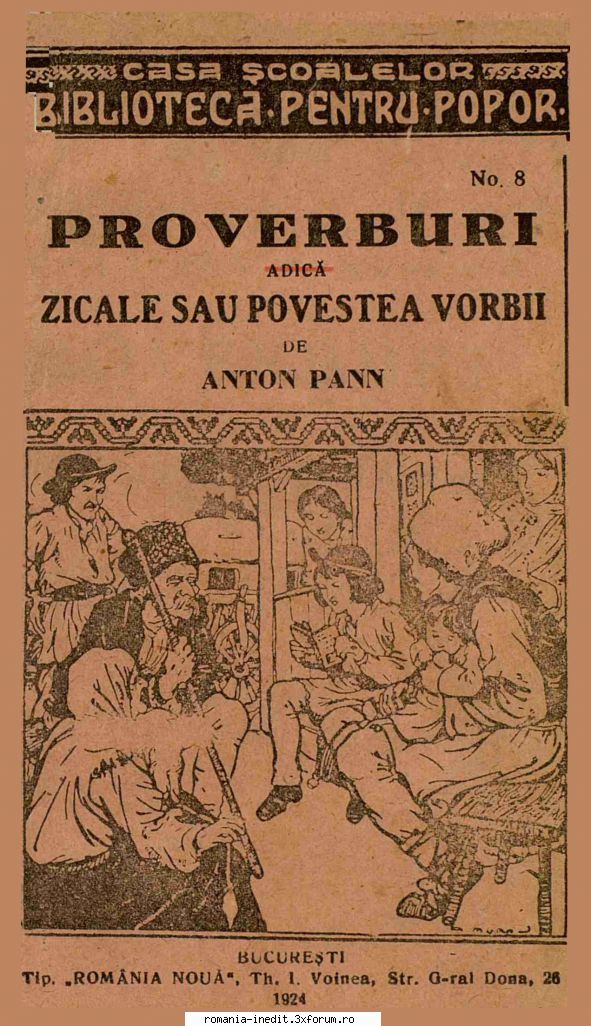 [B] Anton Pann - ANTON PANN Proverburi, zicale adica povestea - Carti in limba romana