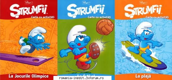 [B] Benzi Desenate - Benzile desenate cu strumfi din cele 3 carti - Carti in limba romana