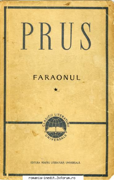 [B] Boleslaw Prus - Prus, Boleslaw - Faraonul vol.1 djvu - Carti in limba romana