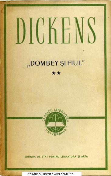 [B] Charles Dickens - Dickens, Charles - Afacerile firmei Dombey si - Carti in limba romana