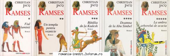 [B] Christian Jacq - Christian Jacq - Seria Ramses (completa) Format - Carti in limba romana