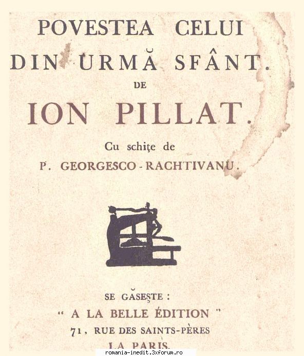 [B] Ion Pillat - ION PILLAT Povestea celui din urmă sf�nt pdf - Carti in limba romana