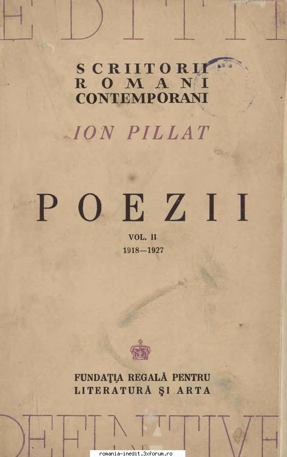 [B] Ion Pillat - ION PILLAT Poezii Vol.2 Pdf - Carti in limba romana