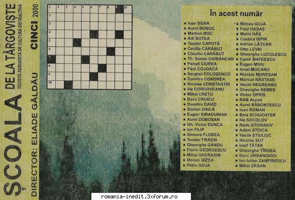 [B] Publicaţii cu probleme distractive - Revista "Şcoala de la - Carti in limba romana