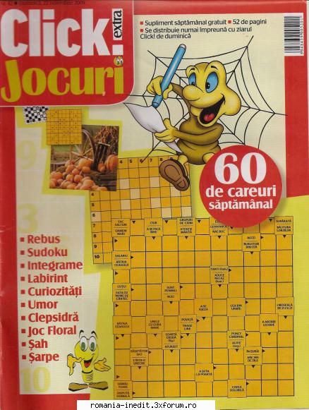 [B] Publicaţii cu probleme distractive - Click jocuri nr. (jpg, 300 dpi, arhiva - Carti in limba romana