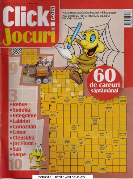 [B] Publicaţii cu probleme distractive - Click jocuri nr. (jpg, 300 dpi, arhiva - Carti in limba romana