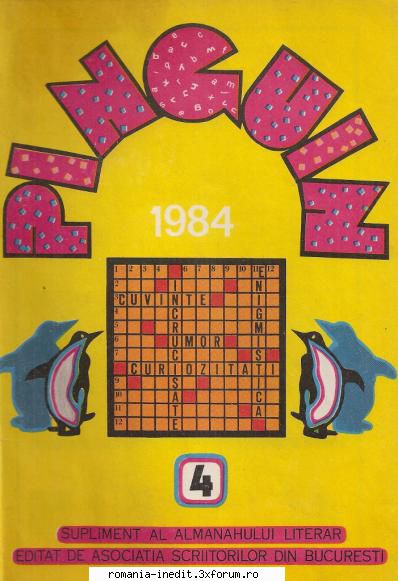 [B] Publicaţii cu probleme distractive - Pinguin nr. 4-1984 (jpg, 300 dpi - Carti in limba romana