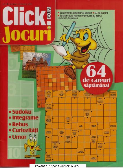 [B] Publicaţii cu probleme distractive - Click jocuri nr. 1-2009 (jpg, 300 dpi - Carti in limba romana