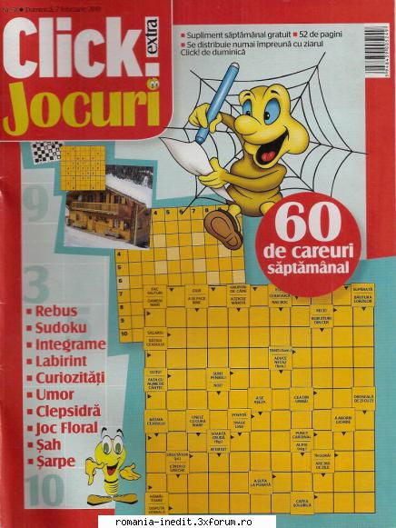 [B] Publicaţii cu probleme distractive - Click jocuri nr. (jpg, 300 dpi, arhiva - Carti in limba romana