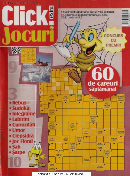 [B] Publicaţii cu probleme distractive - Click jocuri nr. (jpg, 300 dpi, arhiva - Carti in limba romana